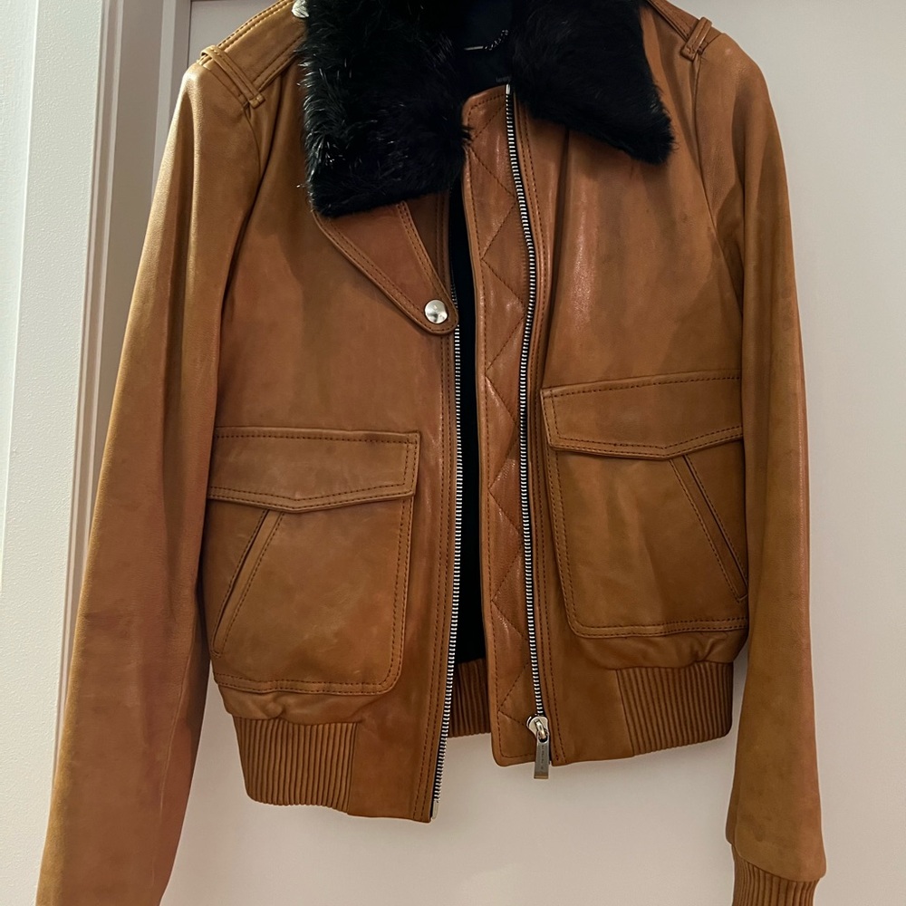 Barbara Bui Tan Leather Detail